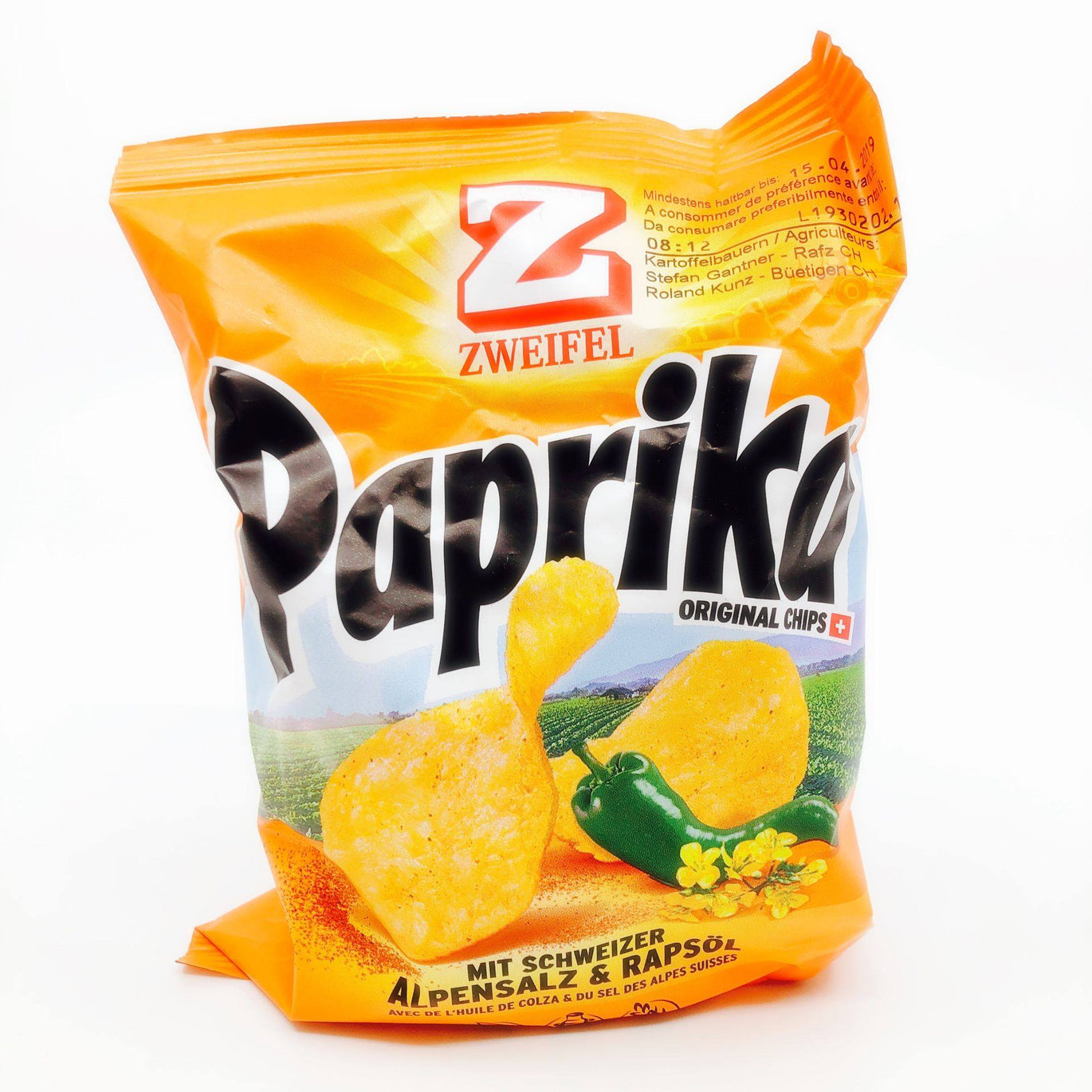 Zweifel Chips Paprika (280g) – Swiss Food Box