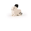 Rabbit sitting white (4x4x1,6cm)