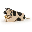 Cow 1 lying black (10 x 5 x 3 cm)